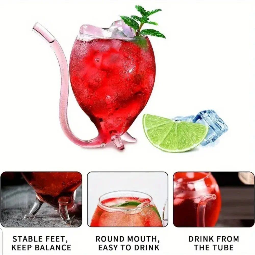 - HOST PICK: Vampire Straw Wine glass - Transparent